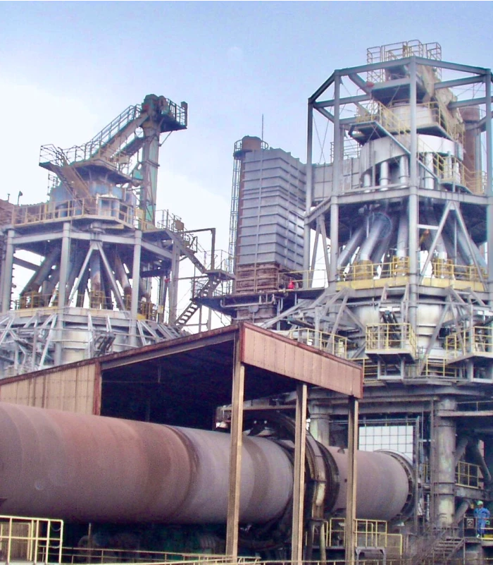 コマ式予熱炉付ロータリーキルン細粒ロータリーキルン